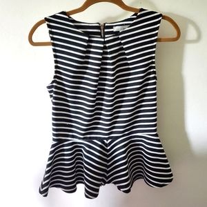 🌸WDNY •  Striped Peplum Tank size Medium